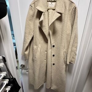 Lucky Brand Casual Beige Coat. Worn Twice